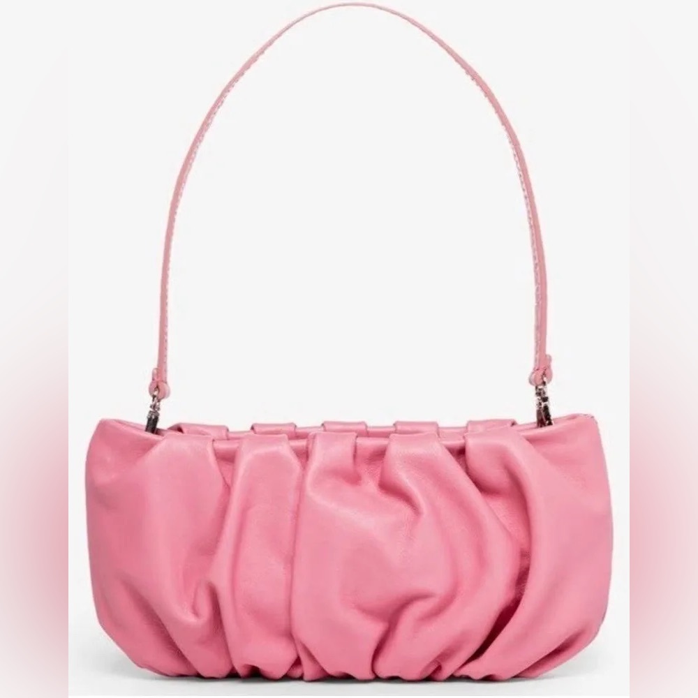 STAUD Pink Bean Bag Shoulder Bag/Clutch